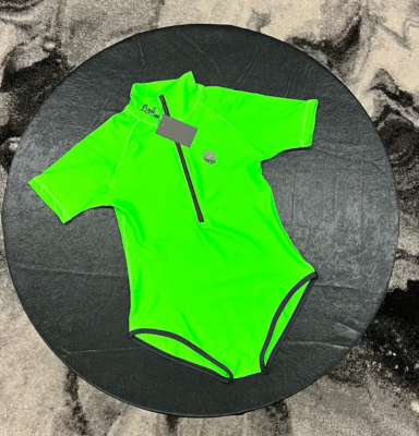 One piece swim suit in pink or green